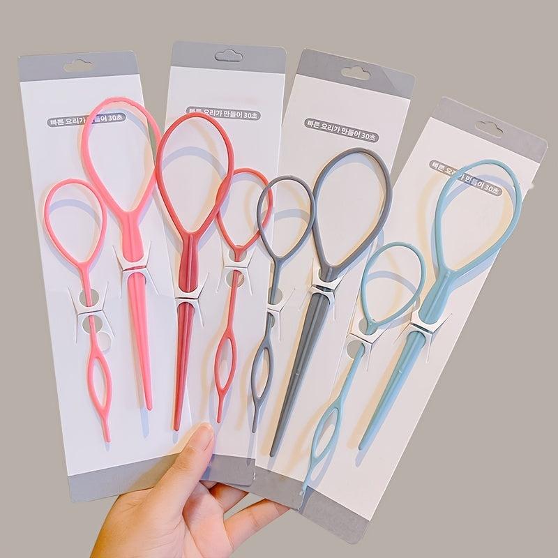 2pcs Hair Loop Styling Tool Hair Braiding Accessories