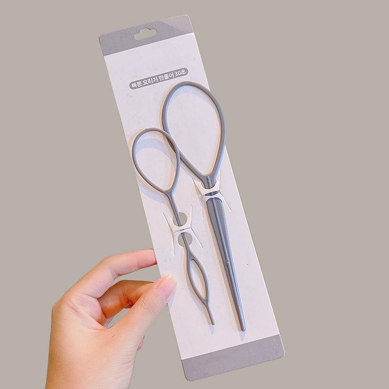 2pcs Hair Loop Styling Tool Hair Braiding Accessories