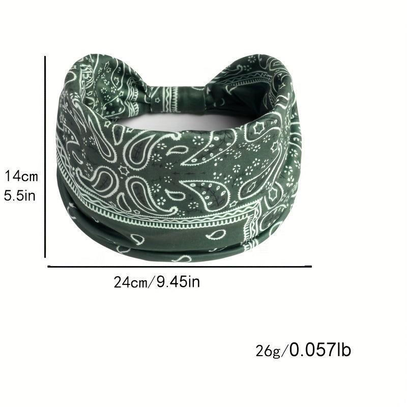Boho Headbands For Women Stretch Wide Hair Bands Knot Turban Head Bands