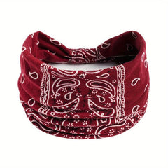 Boho Headbands For Women Stretch Wide Hair Bands Knot Turban Head Bands