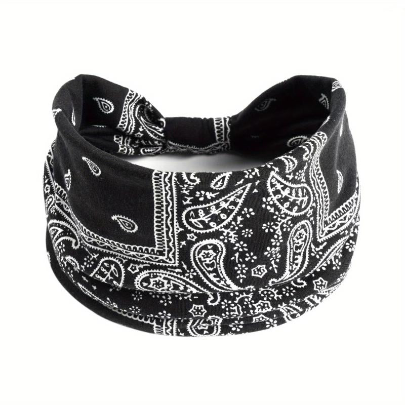 Boho Headbands For Women Stretch Wide Hair Bands Knot Turban Head Bands
