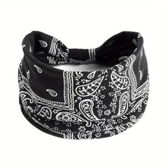 Boho Headbands For Women Stretch Wide Hair Bands Knot Turban Head Bands
