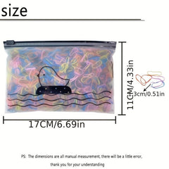 1500pcs Colorful Elastic Hair Tie for Girls