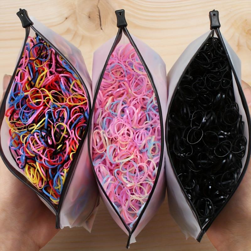 1500pcs Colorful Elastic Hair Tie for Girls