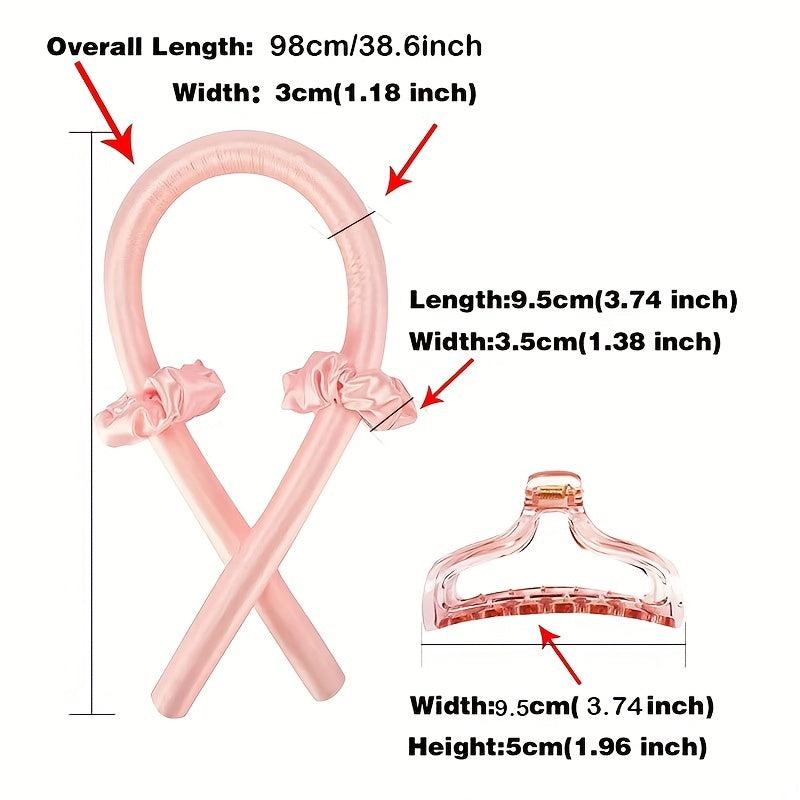 Heatless Curling Rod Headband Long Hair Rollers Women Overnight Curl Kit
