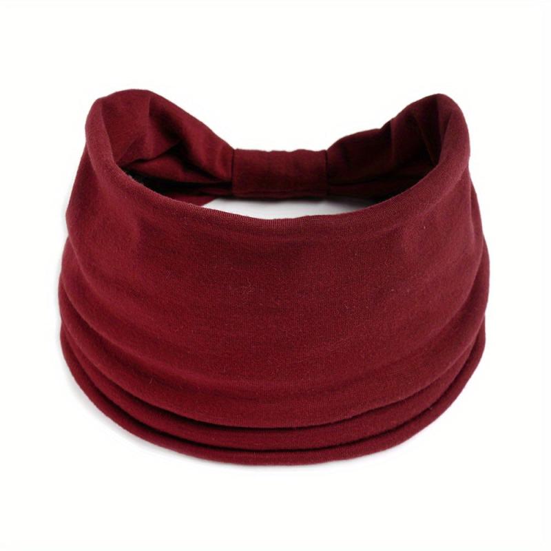 Solid Color Wide Brim Hair Band Top Knotted Headband