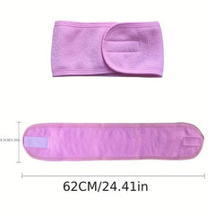 Adjustable Microfiber Headband for Face Washing & Skincare