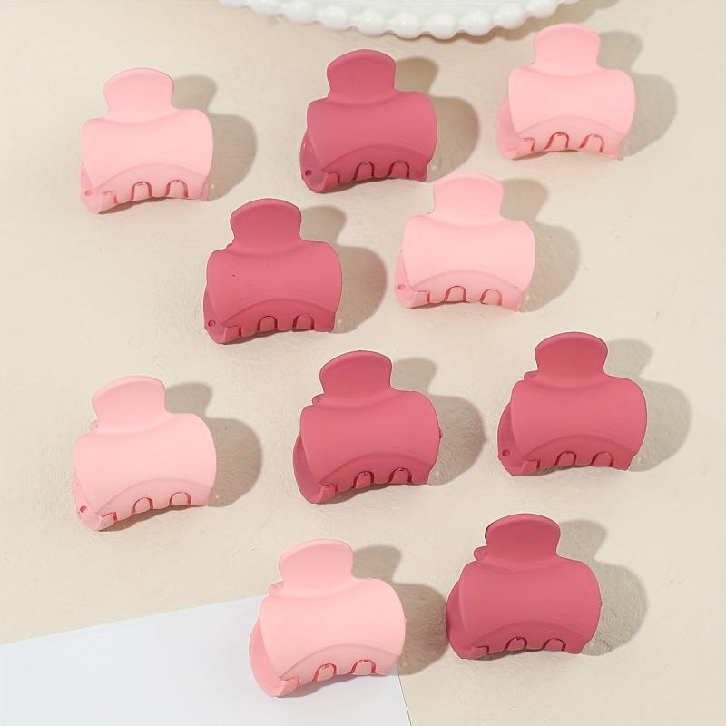 10pcs Small Hair Claw Non Slip Shark Claw Simple Style Hair Accessories