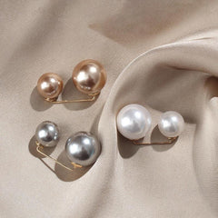 3pcs Faux Pearl Brooch Pin Set for Clothes & Trousers