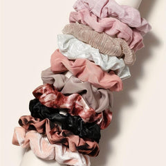10pcs Large Scrunchie Hair Tie Hair Rope Female Party Hair Accessories