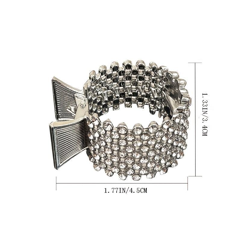 Rhinestone Crown Hairpin for Women Girls