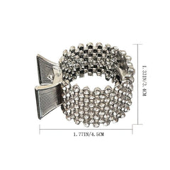 Rhinestone Crown Hairpin for Women Girls