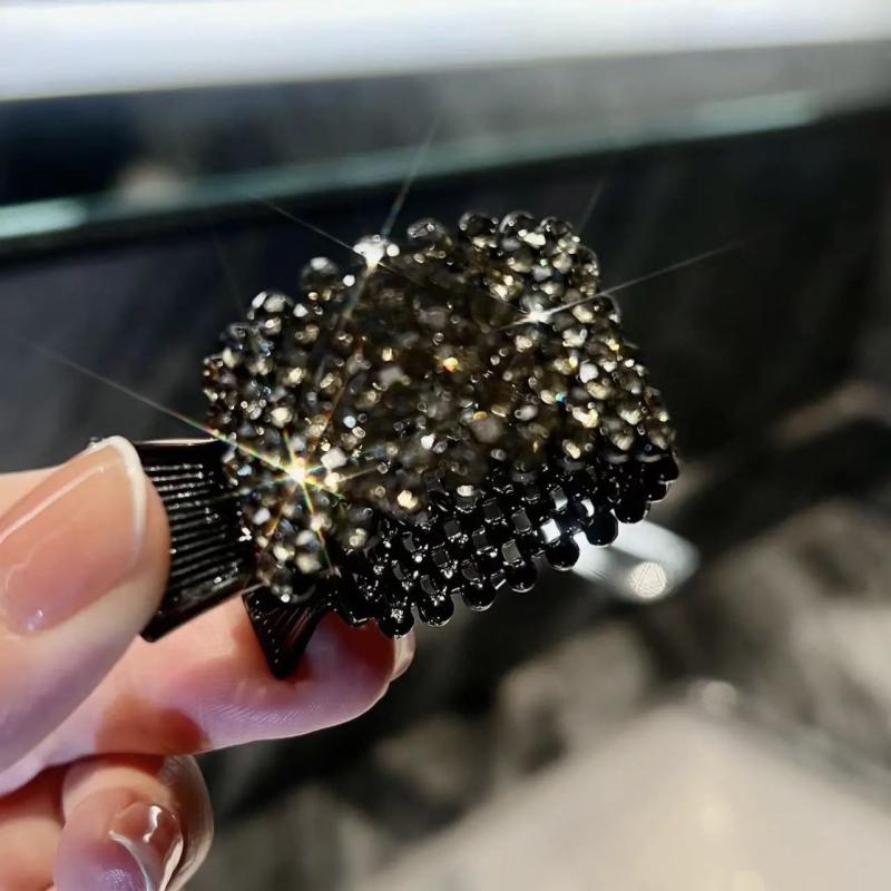 Rhinestone Crown Hairpin for Women Girls