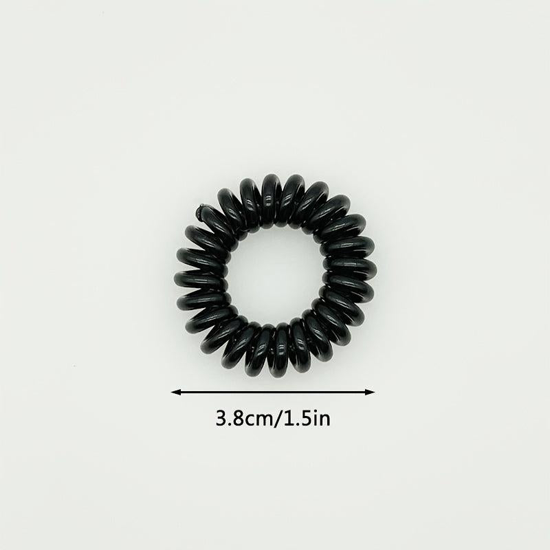 18pcs Tel Cord Hair Tie Elastic Bands Ponytail Holder Headband