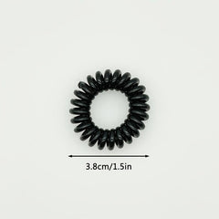 18pcs Tel Cord Hair Tie Elastic Bands Ponytail Holder Headband