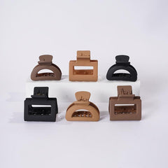 6pcs Matte Rectangle Claw Hair Claws for Women and Girls