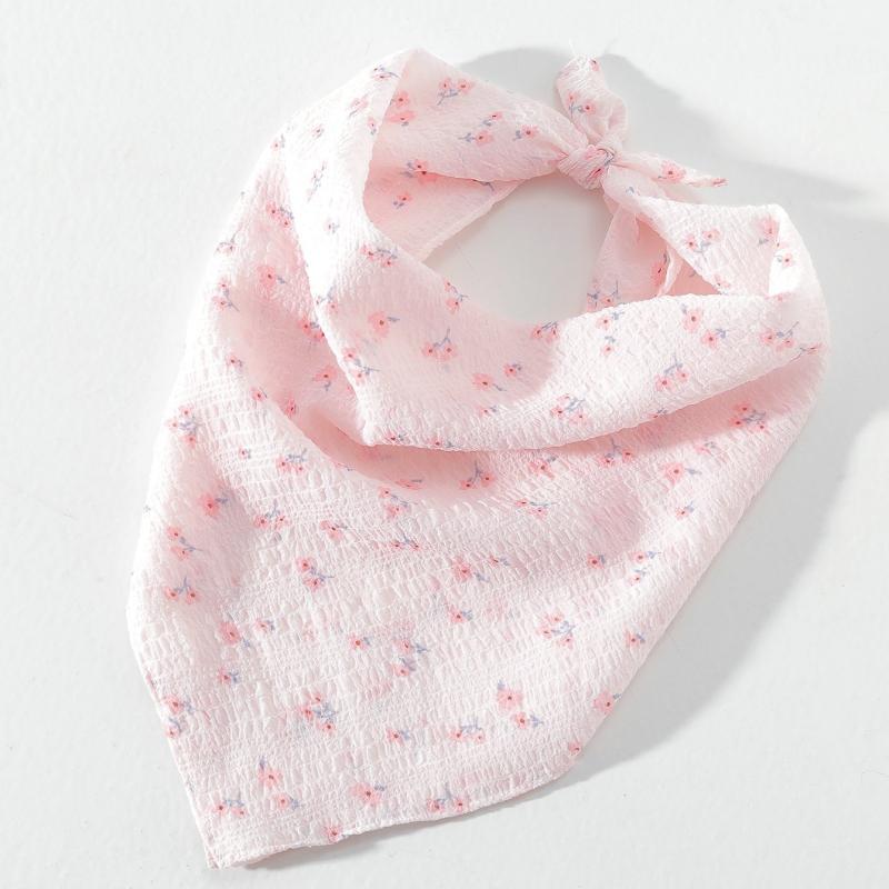 Floral Print Hair Bandanas Headscarf Women Hairbands Fabric Headwrap