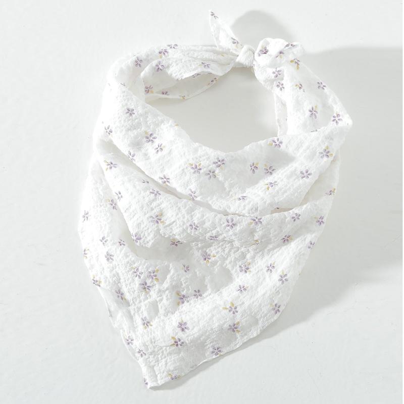 Floral Print Hair Bandanas Headscarf Women Hairbands Fabric Headwrap