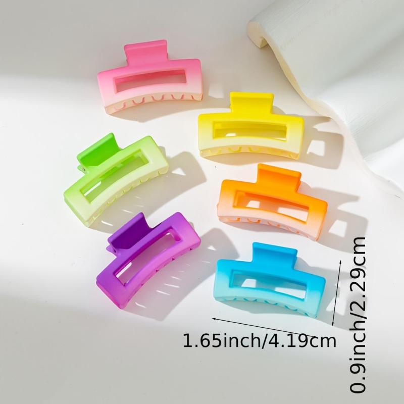 6pcs Jelly Candy Hair Claw Acrylic Hair Claw Hair Claw Crab Hair Clip