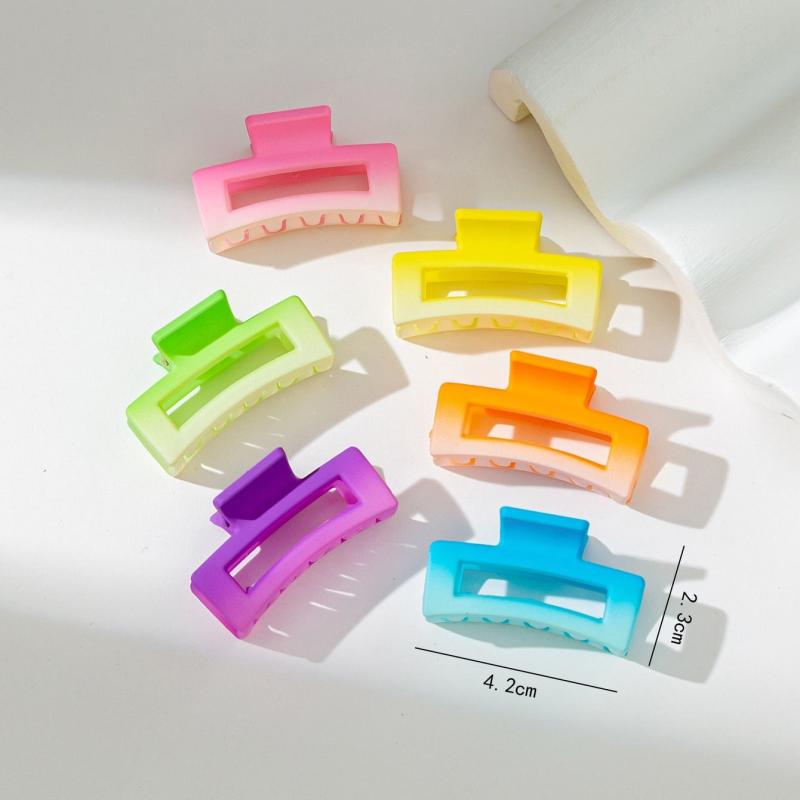 6pcs Jelly Candy Hair Claw Acrylic Hair Claw Hair Claw Crab Hair Clip