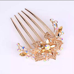 Crystal Bridal Headpieces Rhinestone Floral Hair Clips
