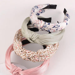 4pcs Floral Flower Print Headband Vintage Hair Accessories