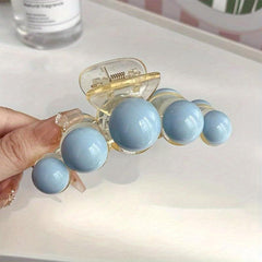 Big Faux Pearl Hair Claw Clip for Women