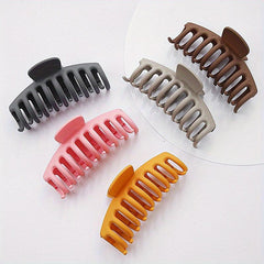 5 Large Matte Hair Claw Clips Non Slip Strong Hold Hair Jaw Clip Thick Hair