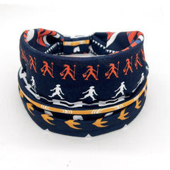 African Pattern Hair Band Wide Brim Stretch Knot Headband
