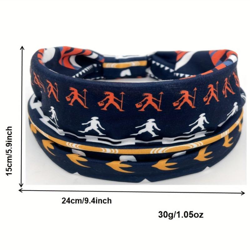 African Pattern Hair Band Wide Brim Stretch Knot Headband