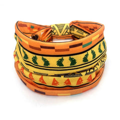 African Pattern Hair Band Wide Brim Stretch Knot Headband