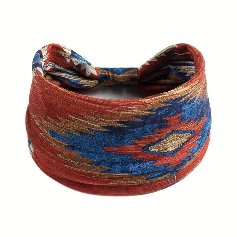 Boho Vintage Headband Hair Band Wide Knotted Bandana