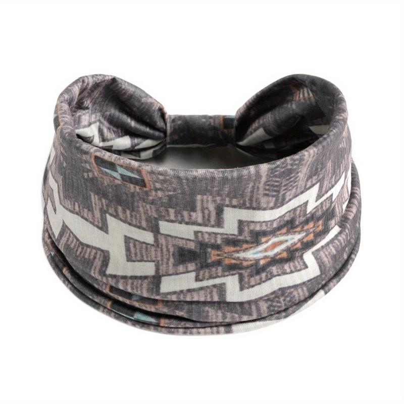 Boho Vintage Headband Hair Band Wide Knotted Bandana