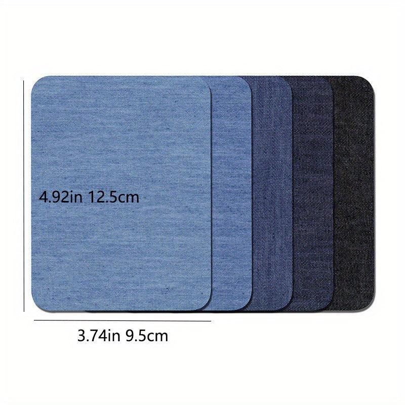 5pcs Denim Patch Fabric Patches for Repairing Holes & Decorating Clothing