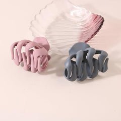 Matte Solid Hair Claw Clips Strong Hold Grip Hair Jaw Clip For Thick Hair