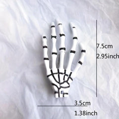 Skeleton Hair Claws Clips Skull Hand Barrettes Zombie Bone Claw Hair Clip