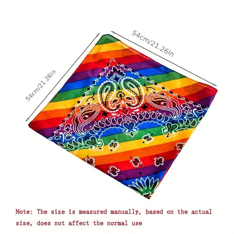 Rainbow Triangle Scarf Sports Sweatband Pride Month Accessories