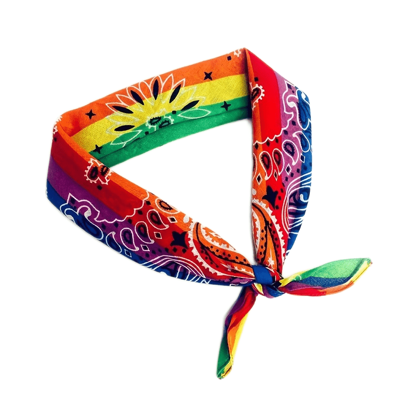 Rainbow Triangle Scarf Sports Sweatband Pride Month Accessories