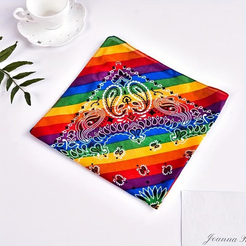 Rainbow Triangle Scarf Sports Sweatband Pride Month Accessories