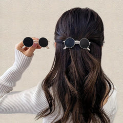 2pcs Funny Sunglasses Hair Clip Female Side Back Head Clip
