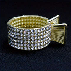 3pcs Crystal Hair Clips High Ponytail Holder Metal Rhinestone Hair Claw Clip