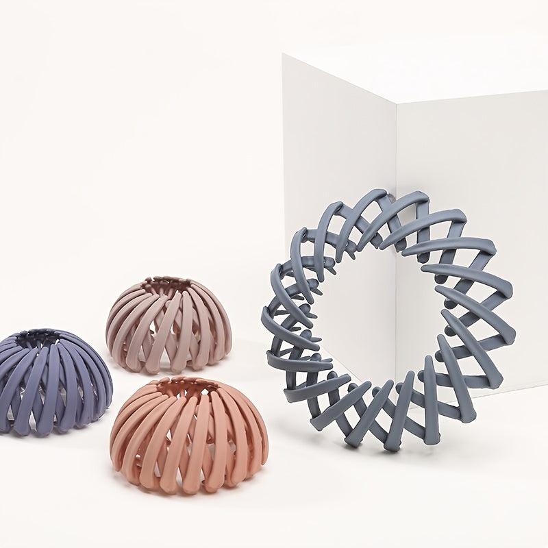 Matte Hair Claw Clips for Women, Nest Hair Bun Maker
