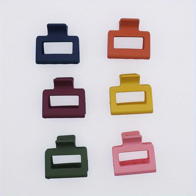 Small Hair Claw Clips For Thick Hair Square Non slip Strong Hold Hair Clips