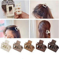 Small Hair Claw Clips For Thick Hair Square Non slip Strong Hold Hair Clips