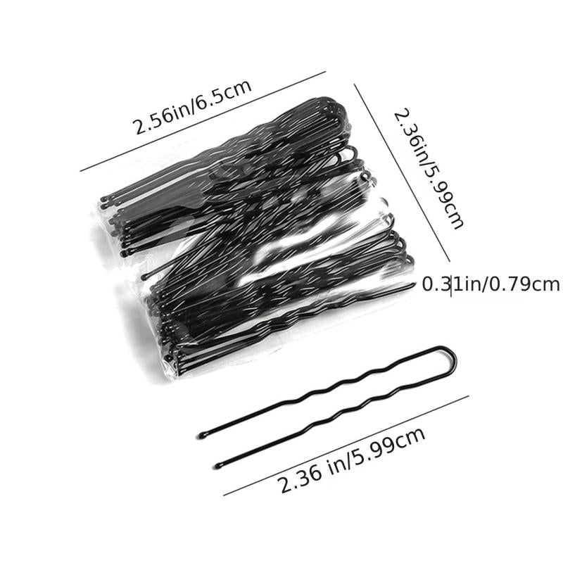 50pcs Metal U Shape Bobby Pins Hair Clip for Girls Women