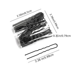 50pcs Metal U Shape Bobby Pins Hair Clip for Girls Women
