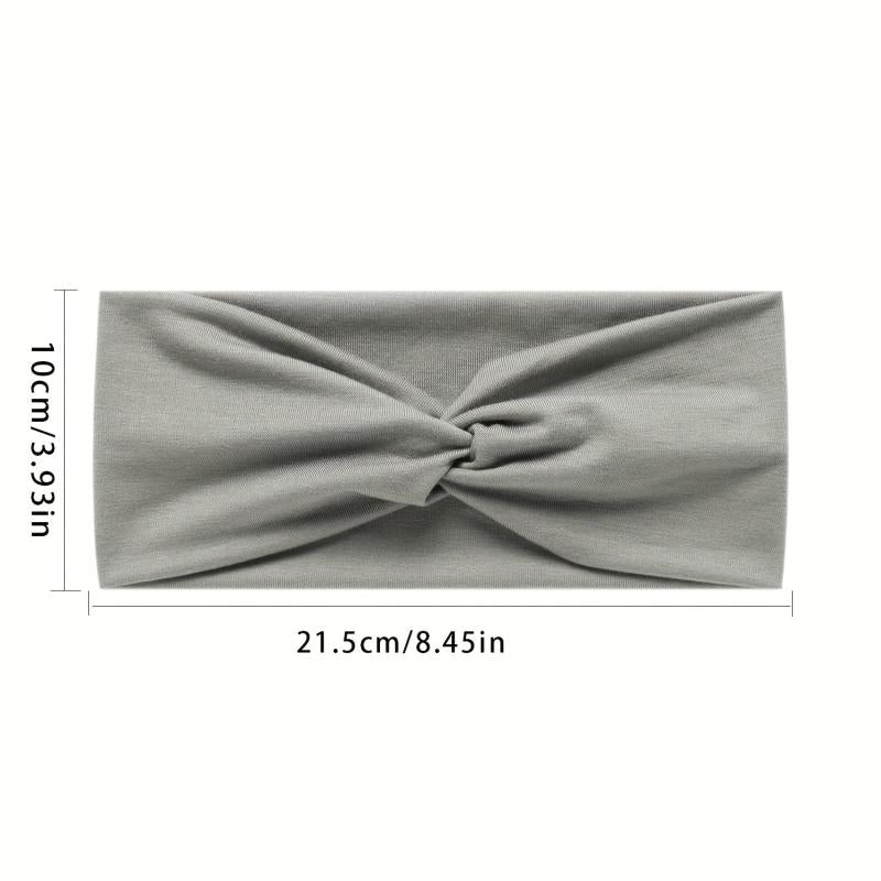 Solid Cross Knotted Headband Hair Band Style Hair Accessories
