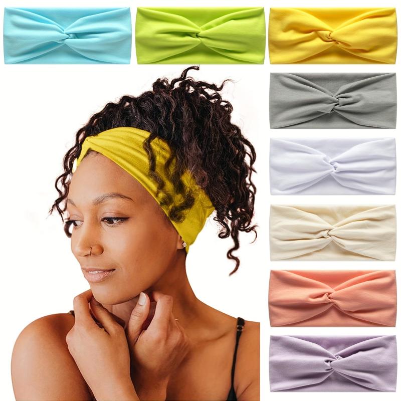 Solid Cross Knotted Headband Hair Band Style Hair Accessories
