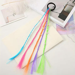Colorful Braid Wig Hair Rope Head Jewelry Y2K