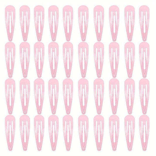 40Pack Metal Snap Hair Clips for Women Girls Kids Teens Toddlers
